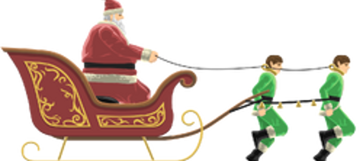 This is the Avatar Image for the Santa (Happy Wheels) AI Voice and Text to Speech Generator