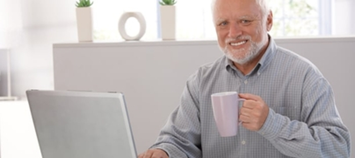 This is the Avatar Image for the András Arató [Hide the Pain Harold Meme] AI Voice and Text to Speech Generator