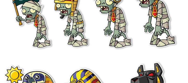This is the Avatar Image for the Egypt Zombie (PVZ 2) AI Voice and Text to Speech Generator