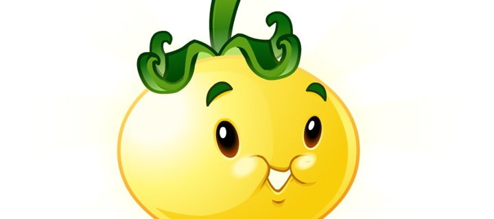 This is the Avatar Image for the Solar Tomato (PVZ 2) AI Voice and Text to Speech Generator