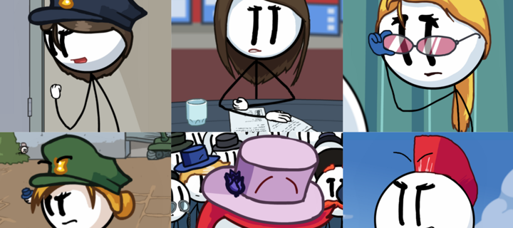 This is the Avatar Image for the Ellie Rose - Reese B. Henry Stickmin AI Voice and Text to Speech Generator