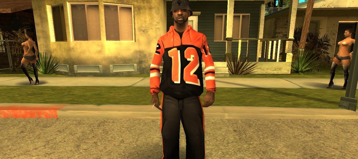This is the Avatar Image for the Orange 12 (Grand Theft Auto: San Andreas) AI Voice and Text to Speech Generator