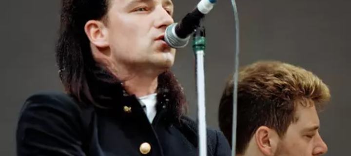 This is the Avatar Image for the Bono (U2) (1984-1987 Era) AI Voice and Text to Speech Generator
