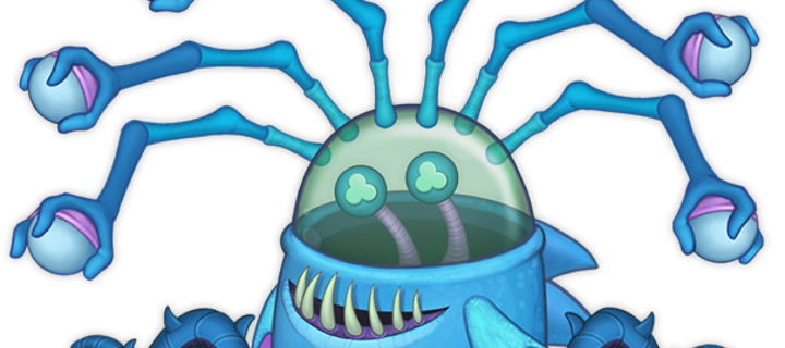 This is the Avatar Image for the Anglow [My Singing Monsters Water Island Mythical] AI Voice and Text to Speech Generator