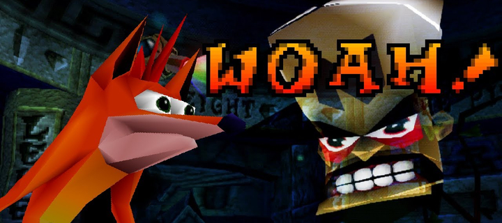 This is the Avatar Image for the Crash Woah Meme AI Voice and Text to Speech Generator