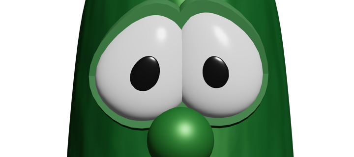 This is the Avatar Image for the Larry The Cucumber 90s (Veggie Tales) AI Voice and Text to Speech Generator