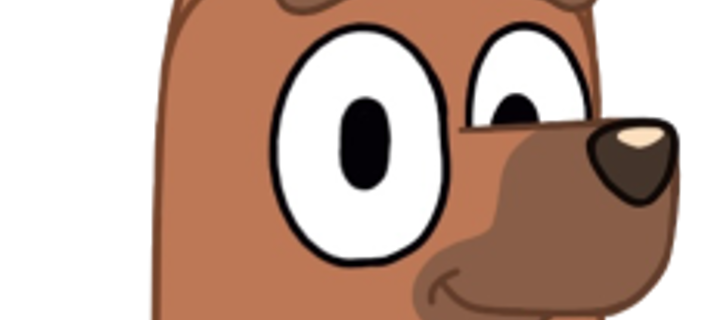 This is the Avatar Image for the Pretzel (Bluey) AI Voice and Text to Speech Generator