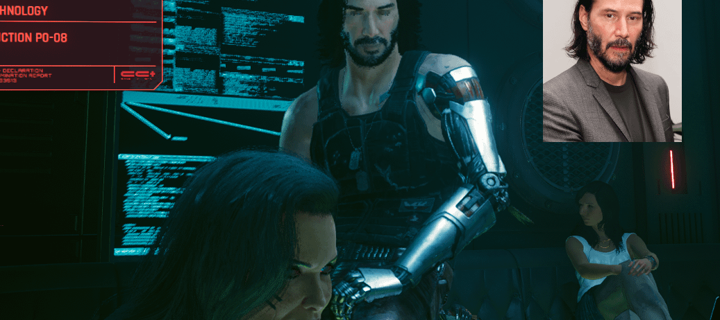 This is the Avatar Image for the Johnny Silverhand/Keanu Reeves AI Voice and Text to Speech Generator
