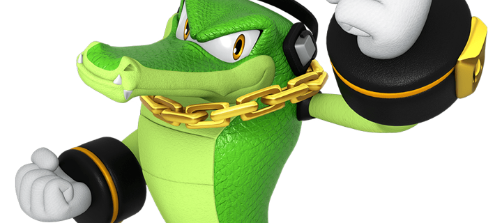 This is the Avatar Image for the Vector The Crocodile (Sonic Heroes) AI Voice and Text to Speech Generator