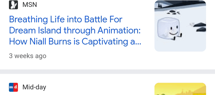 This is the Avatar Image for the Literally Just The BFDI Gasp Sound AI Voice and Text to Speech Generator
