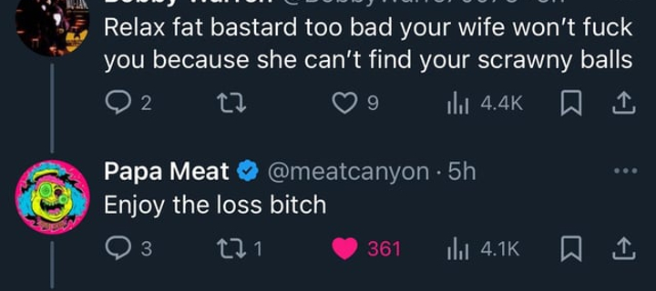 This is the Avatar Image for the MeatCanyon (Yelling Voice) AI Voice and Text to Speech Generator