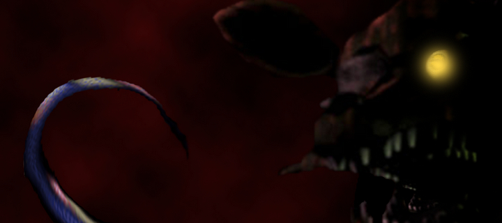 This is the Avatar Image for the Nightmare Foxy (FANMADE/FNAF 4) AI Voice and Text to Speech Generator