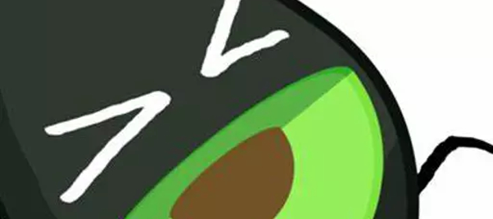 This is the Avatar Image for the Avocado (BFDI:TPOT) Ovid "Wolfy" G. AI Voice and Text to Speech Generator