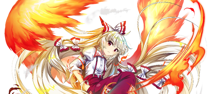 This is the Avatar Image for the Fujiwara no mokou (Touhou lostword) AI Voice and Text to Speech Generator