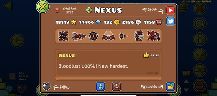 This is the Avatar Image for the NexusGD (Geometry Dash Player) AI Voice and Text to Speech Generator