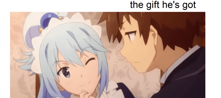 This is the Avatar Image for the HikiNeet [Kazuma from KonoSuba] AI Voice and Text to Speech Generator